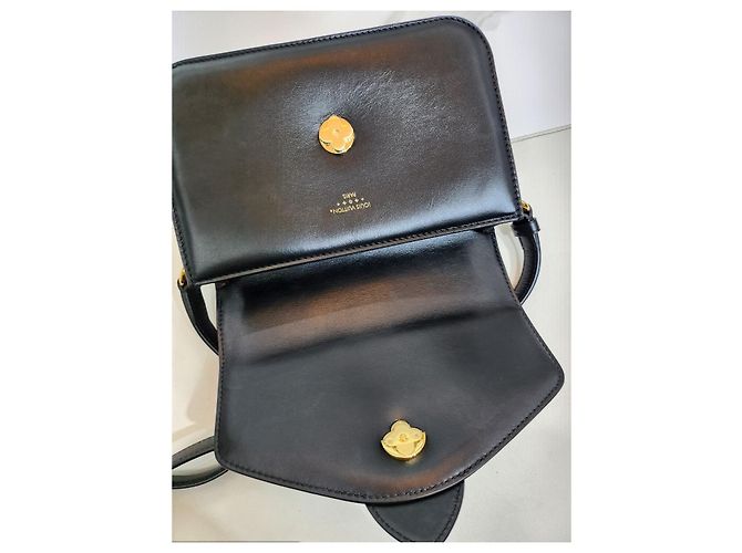Graceful Louis Vuitton Ponte Neuf MM Schulter-Crossbody-Tasche Schwarz - Ansicht 21