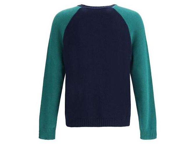 Valentino Jacquard Pattern Wool Cotton Sweater Black - view 5