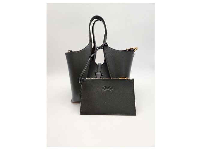 Tod's Borsa Mini Shopper Senza Tempo Nera Nero - vista 7