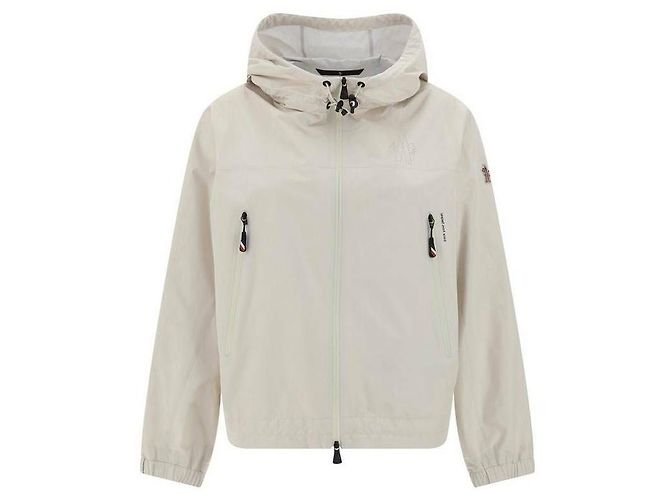 Moncler Jaqueta com capuz Branco - vista 4