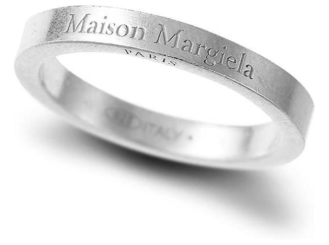 Maison Martin Margiela Anello Logo Argento - vista 4