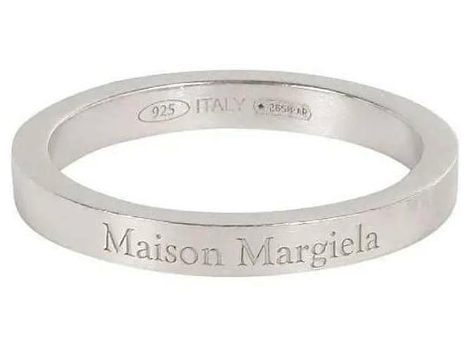 Maison Martin Margiela Anello Logo Argento - vista 5