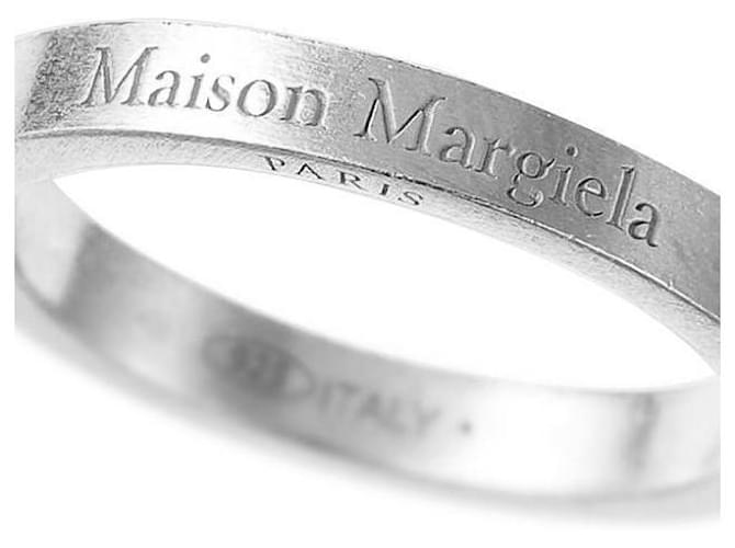 Maison Martin Margiela Anello Logo Argento - vista 7
