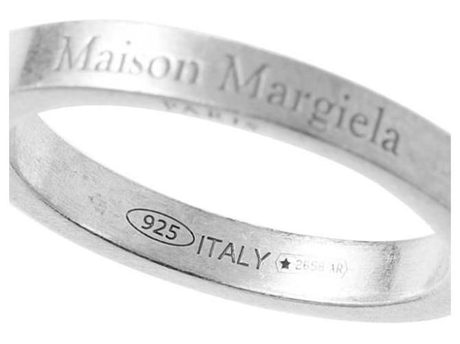 Maison Martin Margiela Anello Logo Argento - vista 8