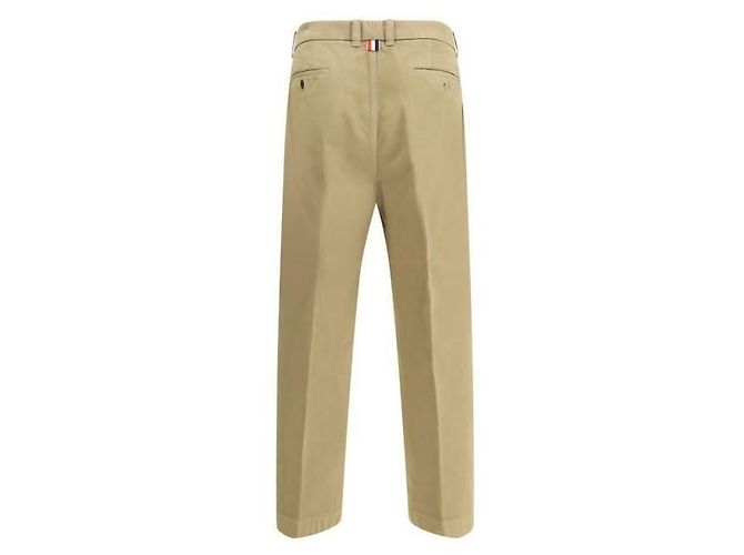 Thom Browne Pantaloni utility in twill di cotone D'oro - vista 5