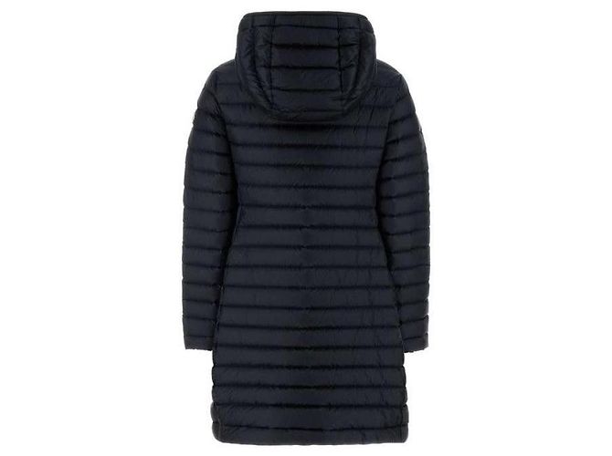 Moncler Chaqueta Larga de Plumas con Capucha Negro - vista 5