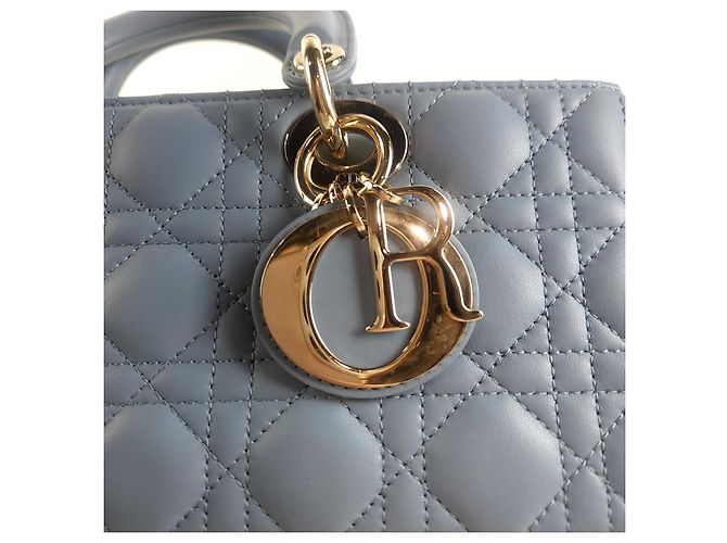Borsa Lady Dior Joy Tote Blu - vista 2