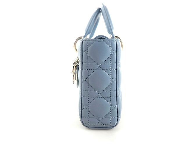 Borsa Lady Dior Joy Tote Blu - vista 3