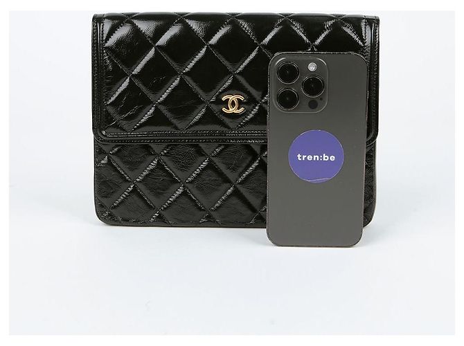 Chanel Clutch Classic Flap Preto - vista 7