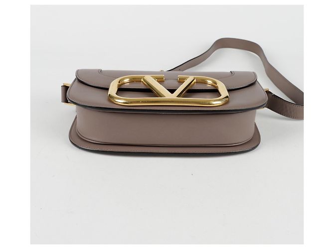 Valentino Borsa a tracolla Superbee con logo Marrone - vista 6