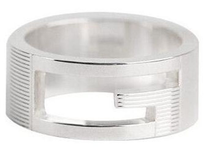 Gucci Anello in argento con logo Taglia - vista 4