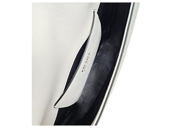 Prada Borsa a Spalla Arke Flap Bianca Bianco - vista 5
