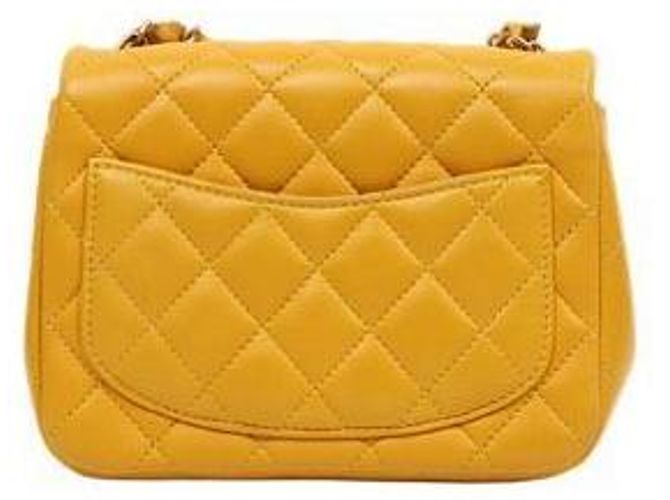 Chanel Piccola Borsa a Spalla Gialla con Catena Giallo - vista 3