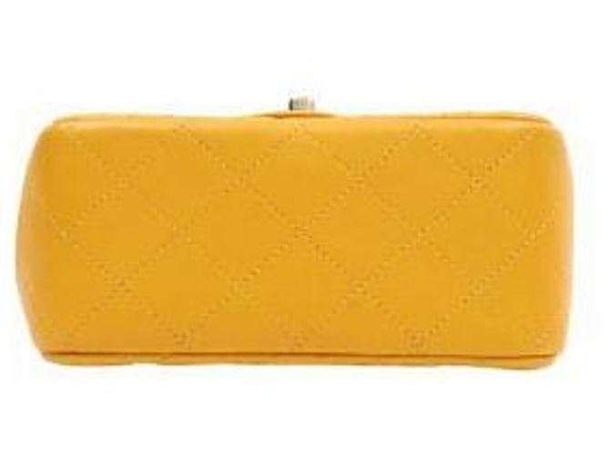 Chanel Piccola Borsa a Spalla Gialla con Catena Giallo - vista 4