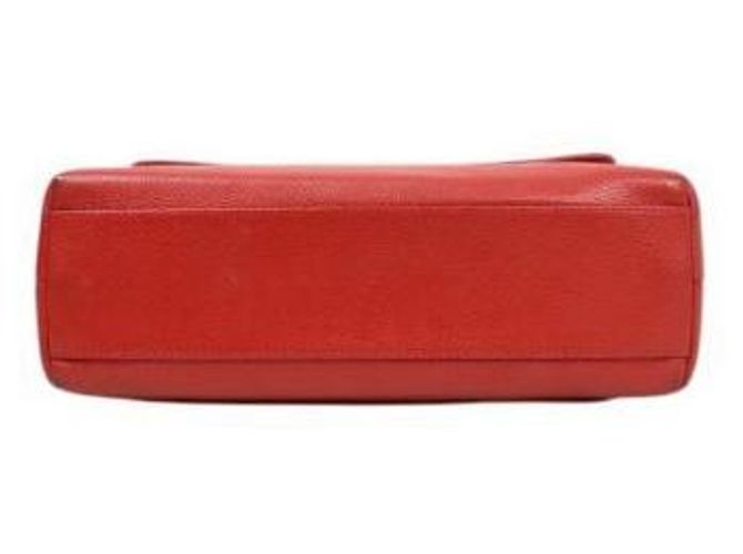 Chanel Borsa Tote Coco Handle in Caviale Rosso - vista 4