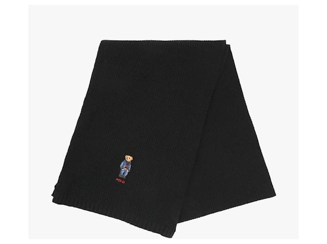 Ralph Lauren Sciarpa in Denim Solido Bear Nero - vista 5