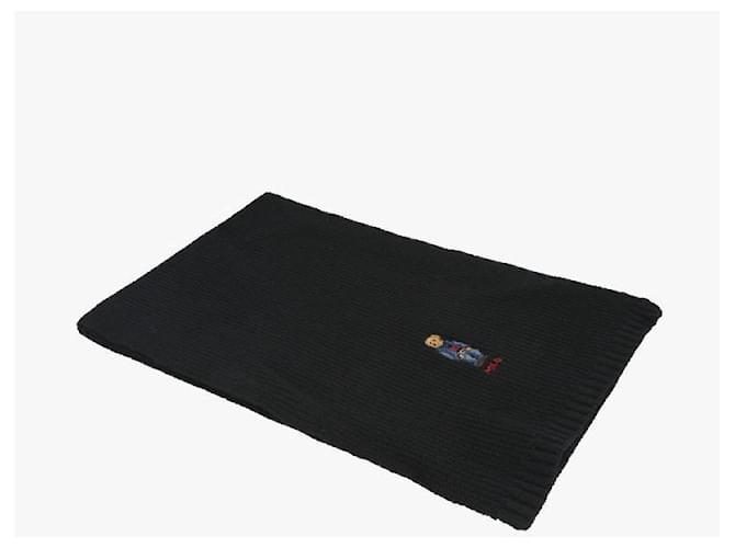 Ralph Lauren Sciarpa in Denim Solido Bear Nero - vista 6
