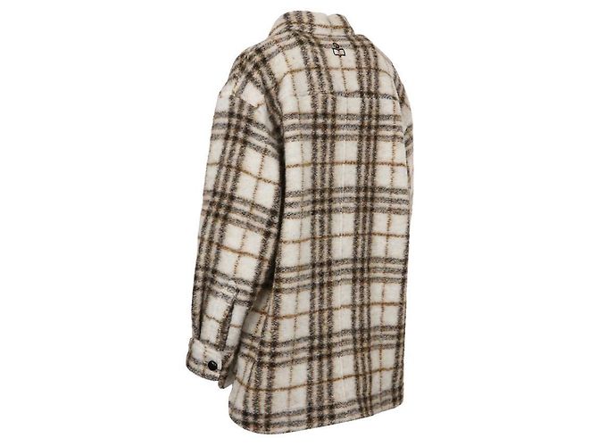 Isabel Marant Abrigo de lana crudo a cuadros - vista 5