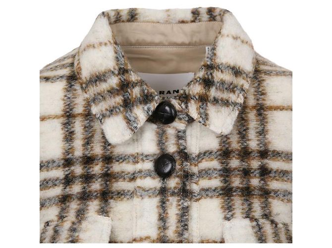 Isabel Marant Abrigo de lana crudo a cuadros - vista 7