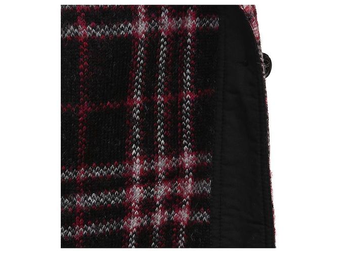 Isabel Marant Wool Check Coat Black - view 11
