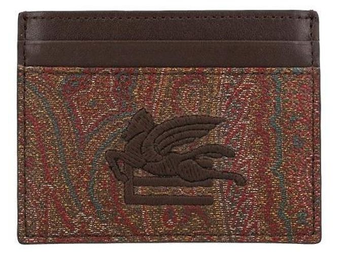 Etro Tarjetero Pegasus Jacquard Paisley Multicolor - vista 3