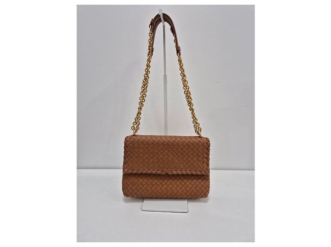 Bottega Veneta Borsa a Spalla Intrecciato Olympia Argento - vista 2