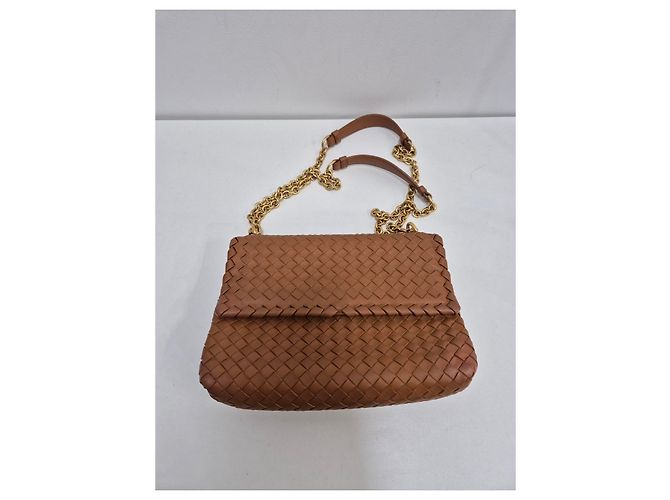 Bottega Veneta Borsa a Spalla Intrecciato Olympia Argento - vista 6