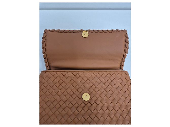 Bottega Veneta Borsa a Spalla Intrecciato Olympia Argento - vista 8