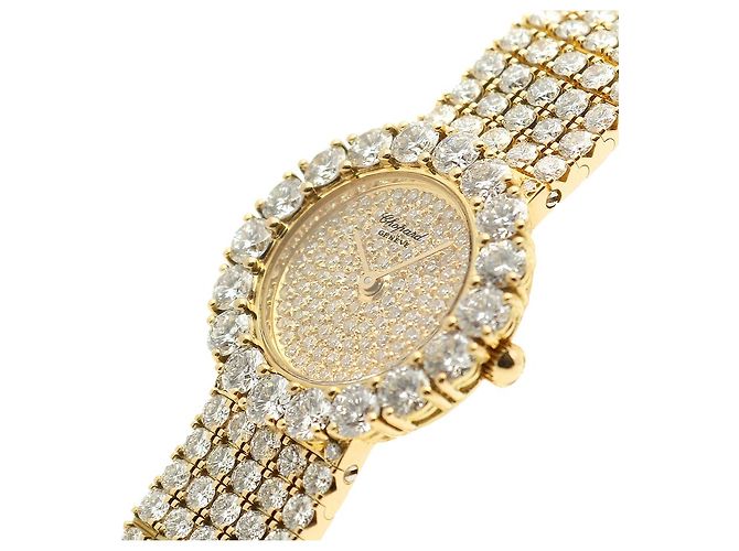 Chopard Damen Rund Vintage Diamant Gold Uhr Archive Klassisch Golden - Ansicht 12