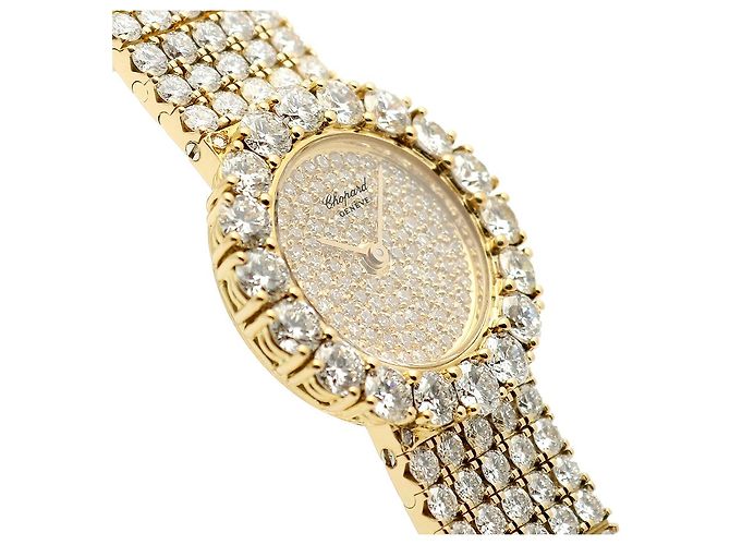 Chopard Damen Rund Vintage Diamant Gold Uhr Archive Klassisch Golden - Ansicht 13