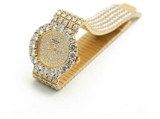 Chopard Damen Rund Vintage Diamant Gold Uhr Archive Klassisch Golden - Ansicht 19