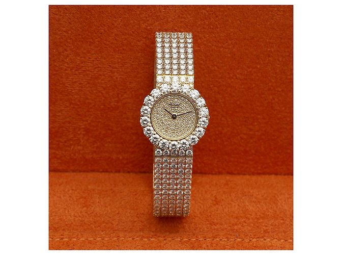 Chopard Damen Rund Vintage Diamant Gold Uhr Archive Klassisch Golden - Ansicht 3