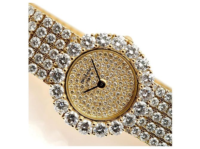 Chopard Damen Rund Vintage Diamant Gold Uhr Archive Klassisch Golden - Ansicht 4