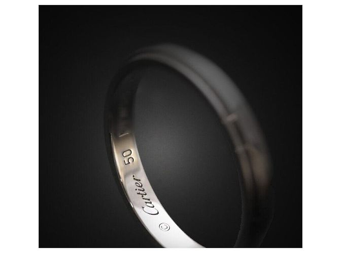 Cartier Damur Hochzeitsring Platin Größe - Ansicht 5