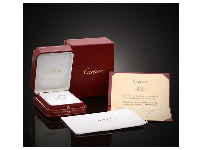 Cartier Damur Hochzeitsring Platin Größe - Ansicht 7