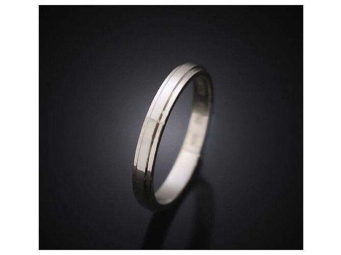 Cartier Damur Hochzeitsring Platin Größe - Ansicht 8