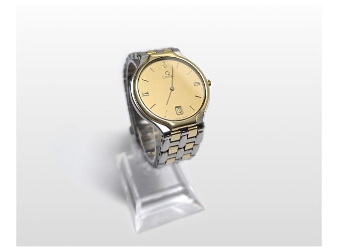 Omega Relógio de Quartzo De Ville Date Combo Dourado - vista 10