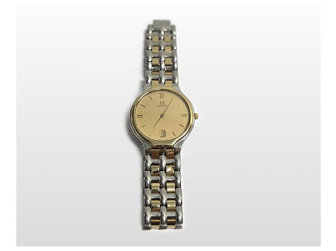 Omega Relógio de Quartzo De Ville Date Combo Dourado - vista 12