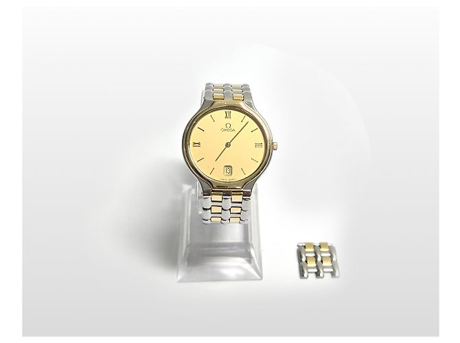 Omega Relógio de Quartzo De Ville Date Combo Dourado - vista 7