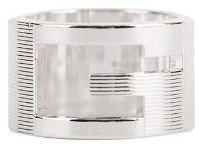Gucci Anello in argento con logo Taglia - vista 4