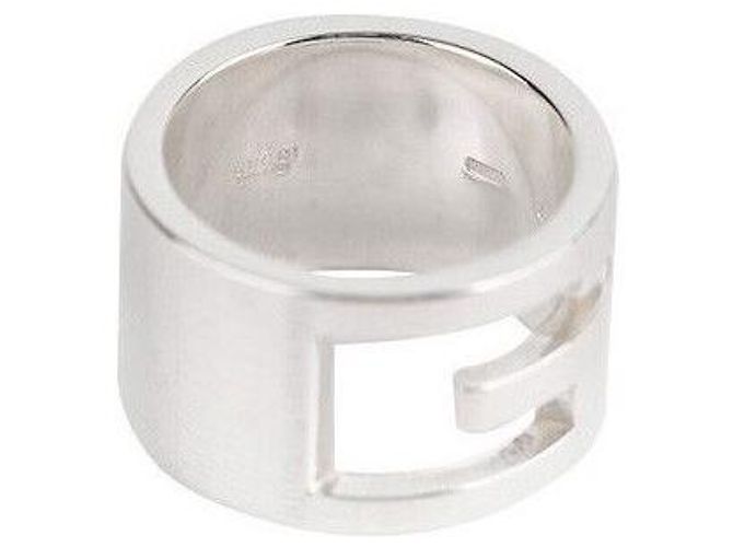 Gucci Anello in argento con logo Taglia - vista 5