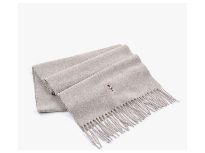 Ralph Lauren Signature Virgin Wool Schal Weiß - Ansicht 7