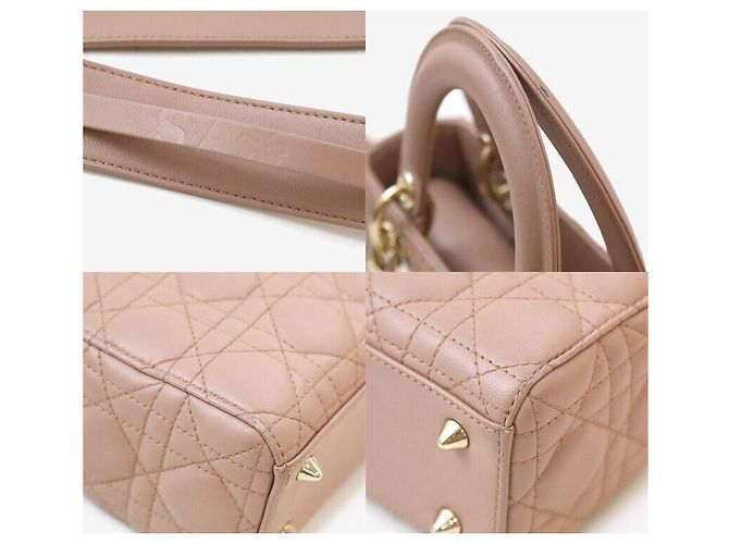 Lady Dior Piccolo Cannage Rose des Vents Multicolore - vista 7