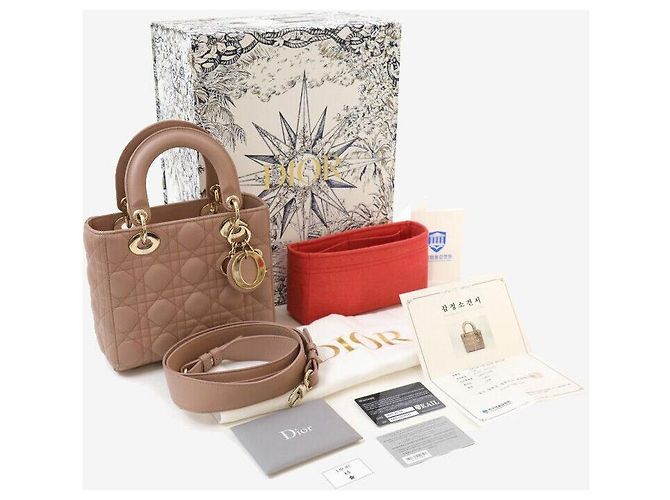Lady Dior Piccolo Cannage Rose des Vents Multicolore - vista 8
