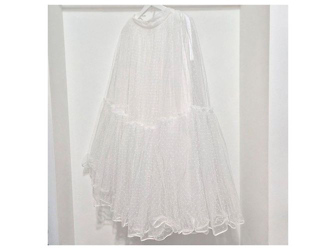 Dior Falda midi de tul con lunares Christian Plata - vista 2