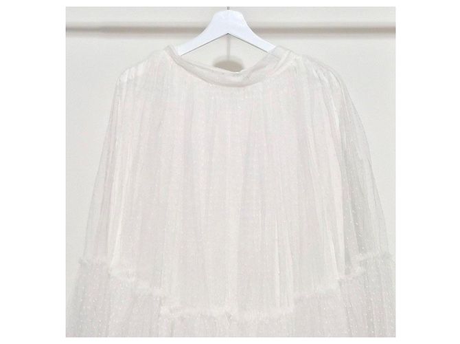 Dior Falda midi de tul con lunares Christian Plata - vista 4