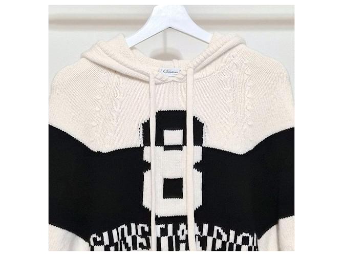 Dior Christian Cashmere Kapuzenpullover mit Ärmeln Mehrfarben - Ansicht 4