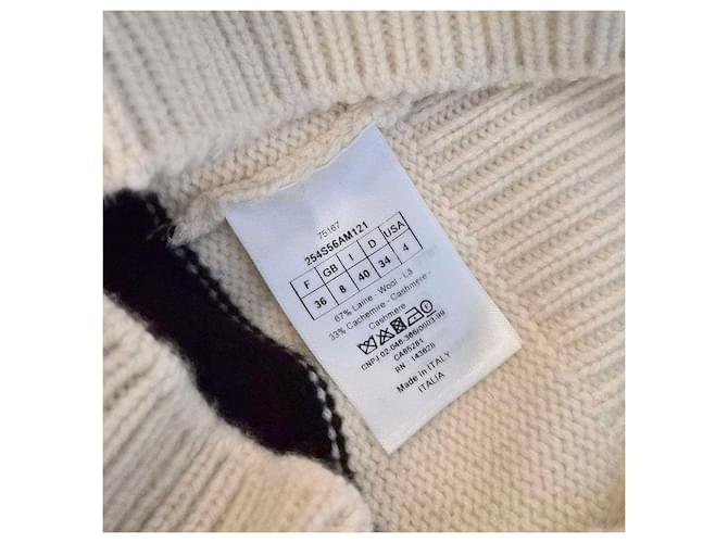 Dior Christian Cashmere Kapuzenpullover mit Ärmeln Mehrfarben - Ansicht 7