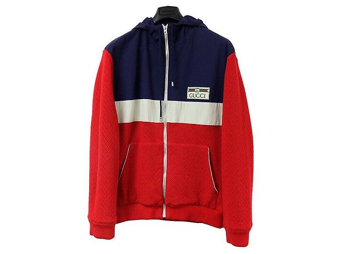 Gucci Woll-Anorak-Trainingsanzug Rot - Ansicht 2