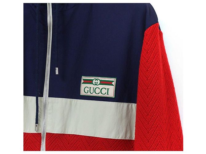 Gucci Woll-Anorak-Trainingsanzug Rot - Ansicht 7